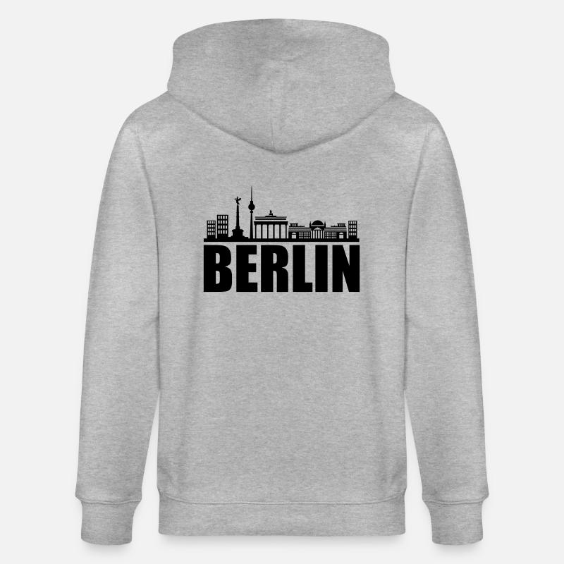 Horizon de Berlin - Veste à capuche bio CULTIVATOR Stanley/Stella Unisexe - gris chiné