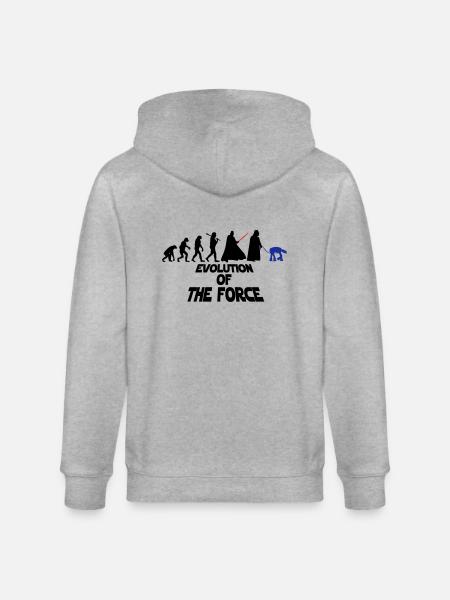 EVOLUTION OF THE FORCE - Veste à capuche bio CULTIVATOR Stanley/Stella Unisexe - gris chiné