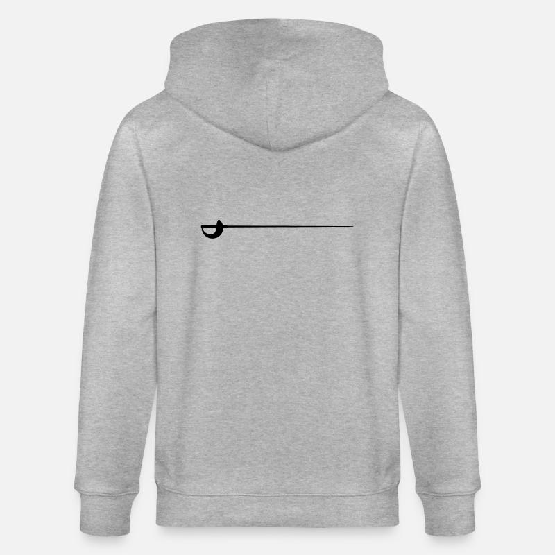 Säbel - Stanley/Stella Unisex Bio-Kapuzenjacke CULTIVATOR - Grau meliert