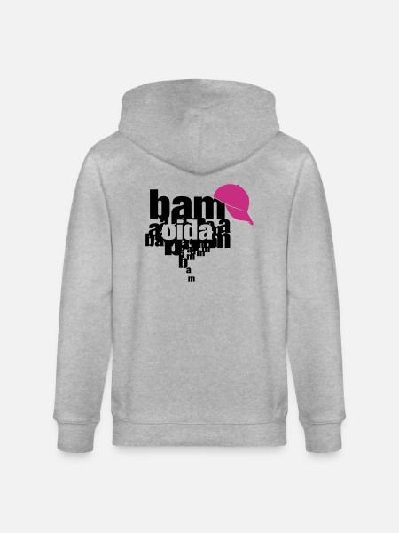 bam bam oida - Veste à capuche bio CULTIVATOR Stanley/Stella Unisexe - gris chiné