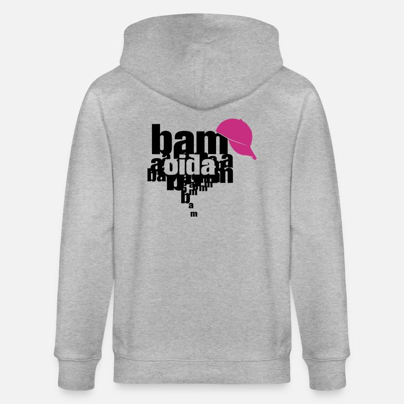 bam bam oida - Veste à capuche bio CULTIVATOR Stanley/Stella Unisexe - gris chiné
