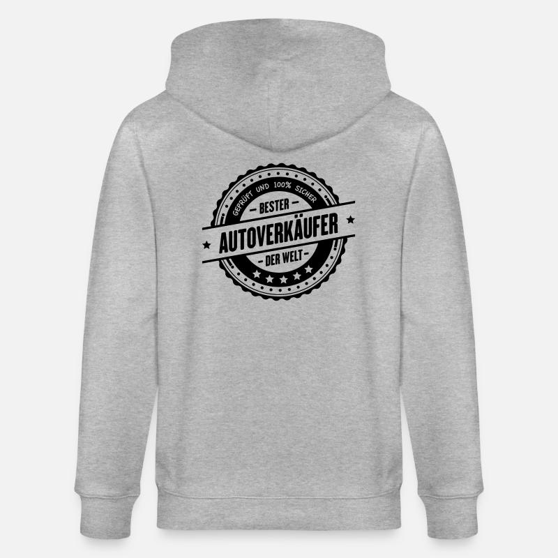 Bester Autoverkäufer - Stanley/Stella Unisex Bio-Kapuzenjacke CULTIVATOR - Grau meliert