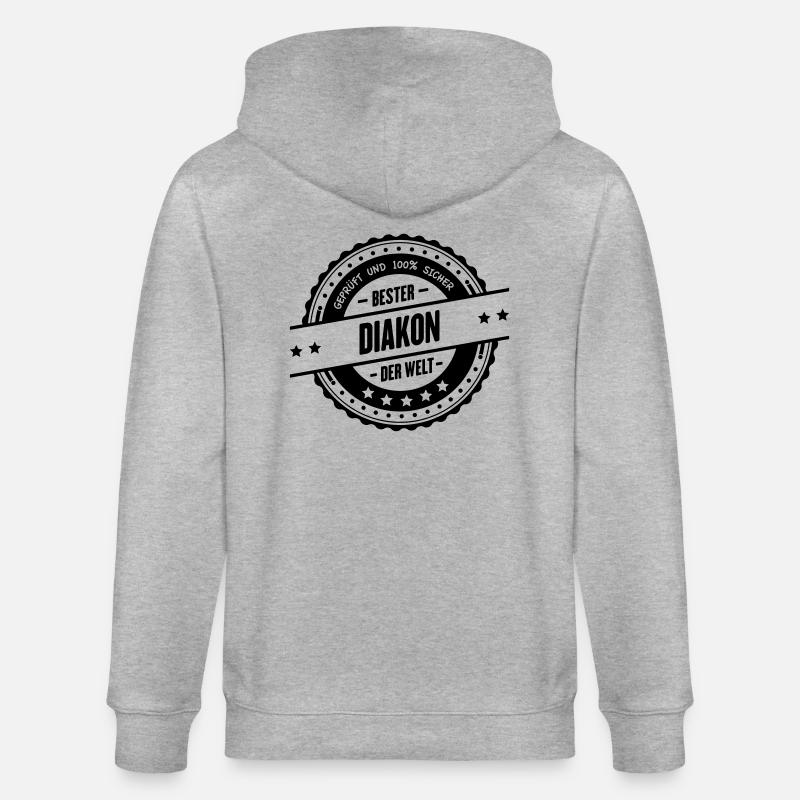 Bester Diakon - Stanley/Stella Unisex Bio-Kapuzenjacke CULTIVATOR  - Grau meliert