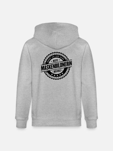 Beste Maskenbildnerin - Stanley/Stella Unisex Bio-Kapuzenjacke CULTIVATOR  - Grau meliert