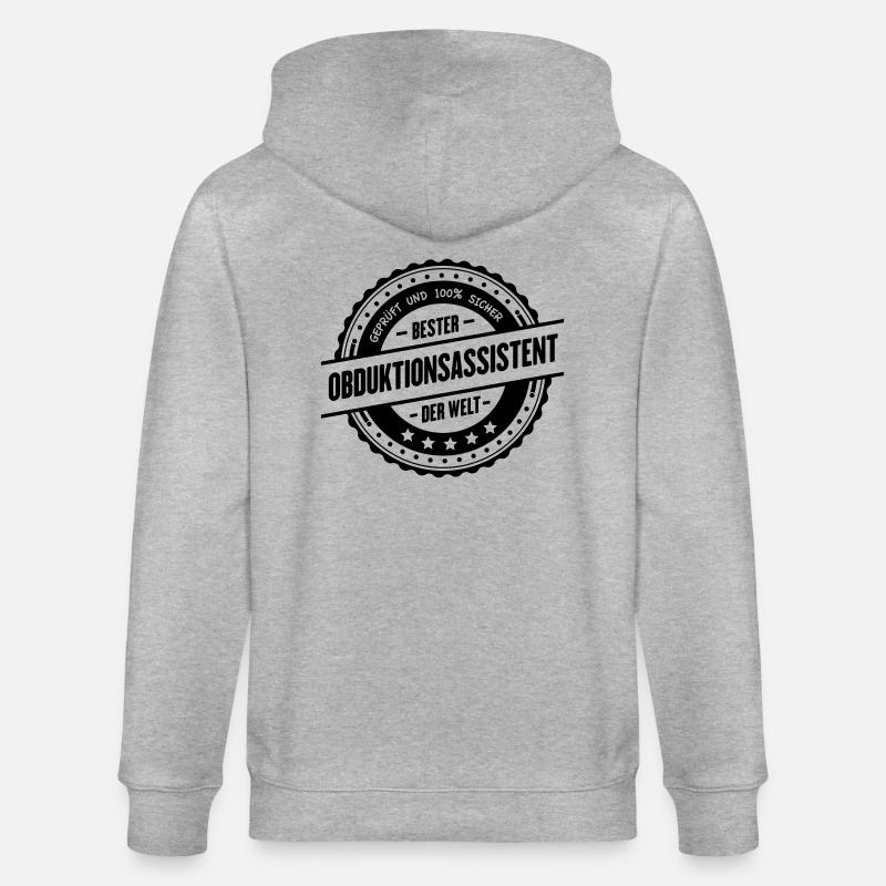 Obduktionsassistent - Stanley/Stella Unisex Bio-Kapuzenjacke CULTIVATOR  - Grau meliert