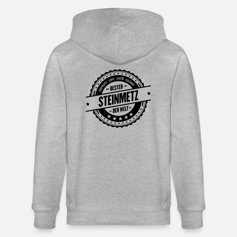 Bester Steinmetz - Stanley/Stella Unisex Bio-Kapuzenjacke CULTIVATOR  - Grau meliert
