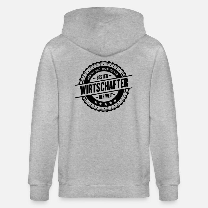 Bester Wirtschafter - Stanley/Stella Unisex Bio-Kapuzenjacke CULTIVATOR - Grau meliert