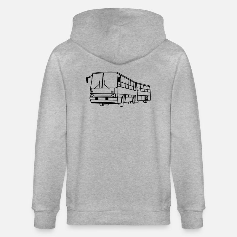 Ikarus 280 Gelenkbus - Stanley/Stella Unisex Bio-Kapuzenjacke CULTIVATOR - Grau meliert
