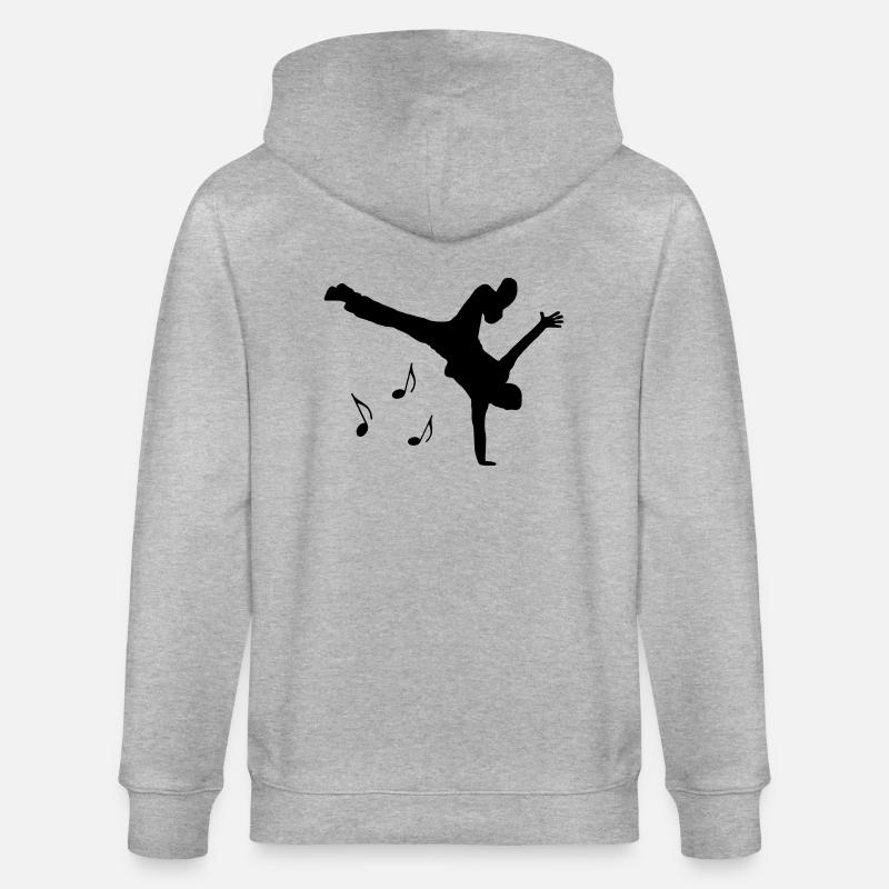 mouvement de danse - Veste à capuche bio CULTIVATOR Stanley/Stella Unisexe - gris chiné