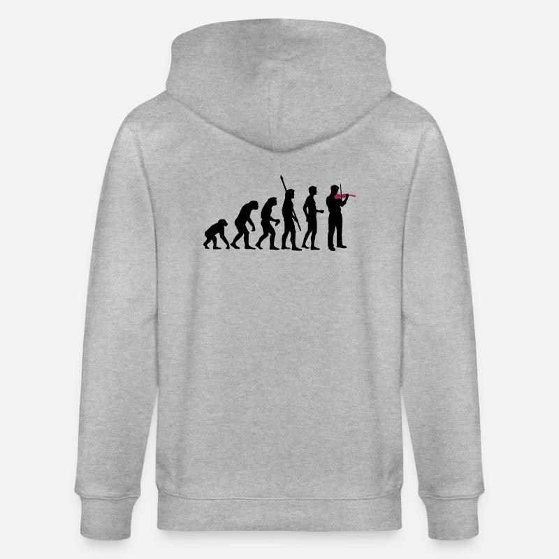 evolution_geiger - Veste à capuche bio CULTIVATOR Stanley/Stella Unisexe - gris chiné