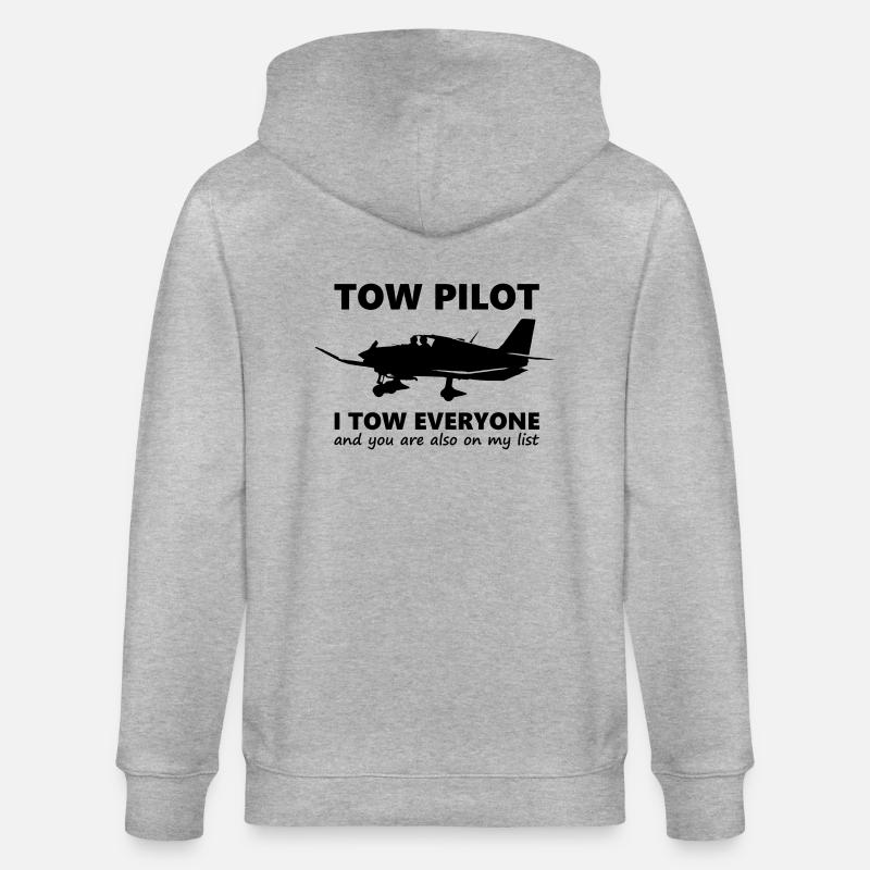 towpilot dr400 robin - Stanley/Stella Unisex Bio-Kapuzenjacke CULTIVATOR  - Grau meliert