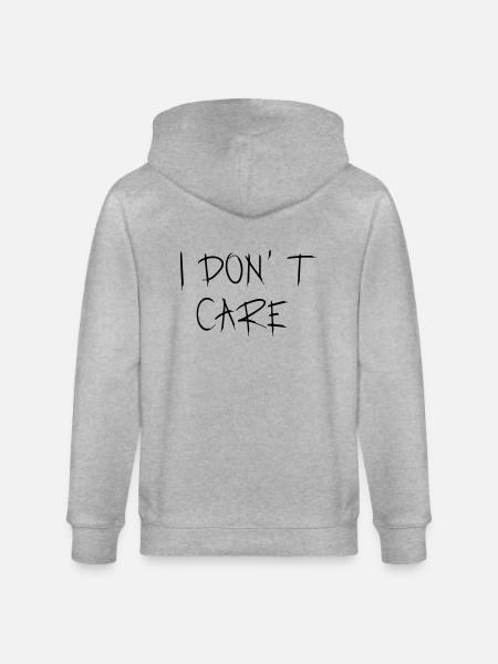 Je m'en fiche. - Veste à capuche bio CULTIVATOR Stanley/Stella Unisexe - gris chiné