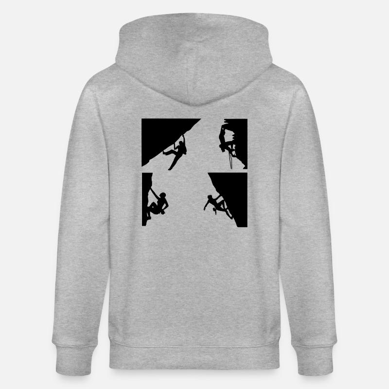 Klettern - Stanley/Stella Unisex Bio-Kapuzenjacke CULTIVATOR  - Grau meliert