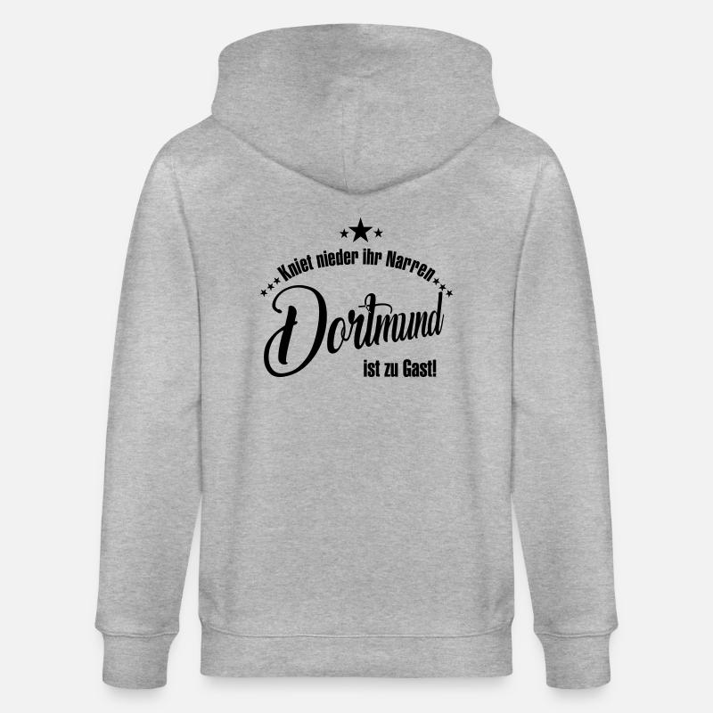 Dortmund - Stanley/Stella Unisex Bio-Kapuzenjacke CULTIVATOR  - Grau meliert