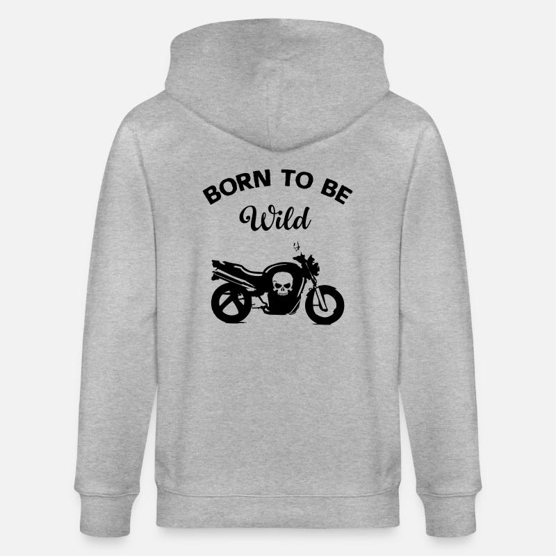 motorrad - Stanley/Stella Unisex Bio-Kapuzenjacke CULTIVATOR  - Grau meliert