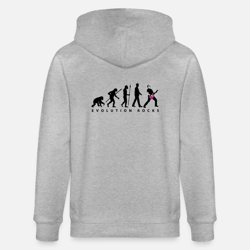 evolution_rocks_032012_b_2c - Veste à capuche bio CULTIVATOR Stanley/Stella Unisexe - gris chiné