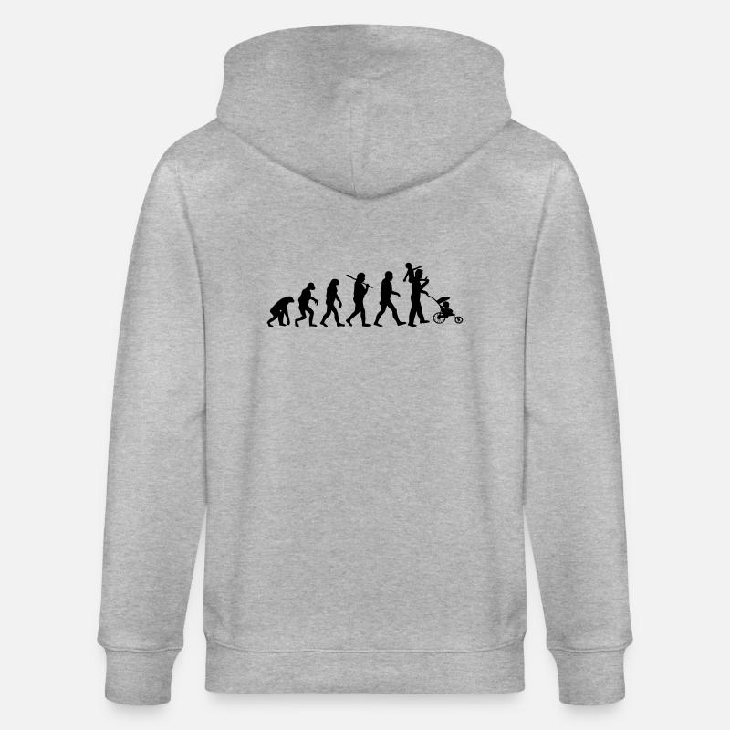 evolution daddy 2 enfants - Veste à capuche bio CULTIVATOR Stanley/Stella Unisexe - gris chiné