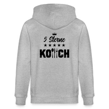 Chef 5 étoiles - Veste à capuche bio CULTIVATOR Stanley/Stella Unisexe - gris chiné - Dos - Luana (180cm)