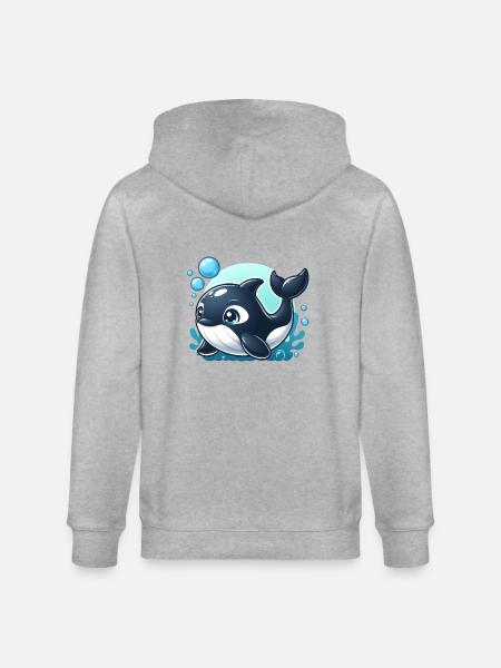 Orca 3 - Stanley/Stella Unisex Bio-Kapuzenjacke CULTIVATOR - Grau meliert