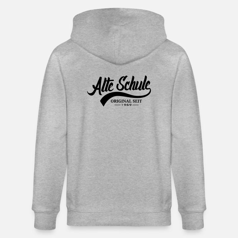 Alte Schule 1969 - Stanley/Stella Unisex Bio-Kapuzenjacke CULTIVATOR  - Grau meliert
