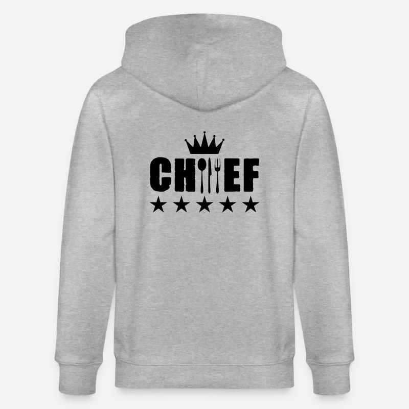chef koch - Stanley/Stella Unisex Bio-Kapuzenjacke CULTIVATOR  - Grau meliert