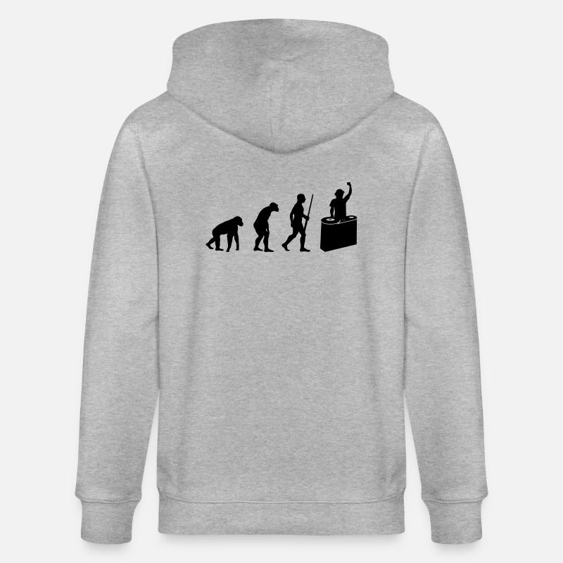 L'évolution DJ - Veste à capuche bio CULTIVATOR Stanley/Stella Unisexe - gris chiné