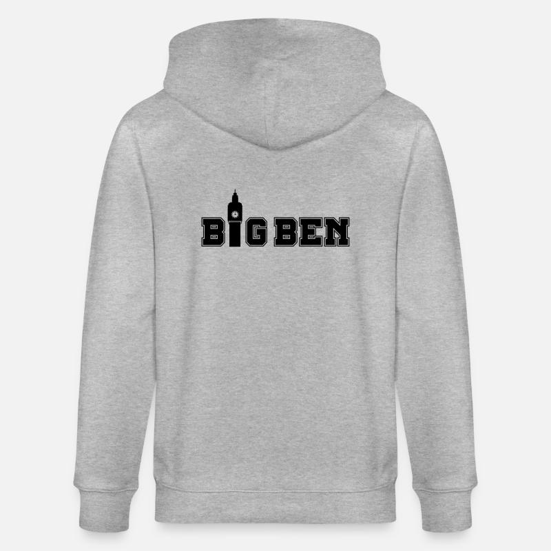 big_ben_01 - Stanley/Stella CULTIVATOR  Unisex Organic Hooded Jacket - heather grey