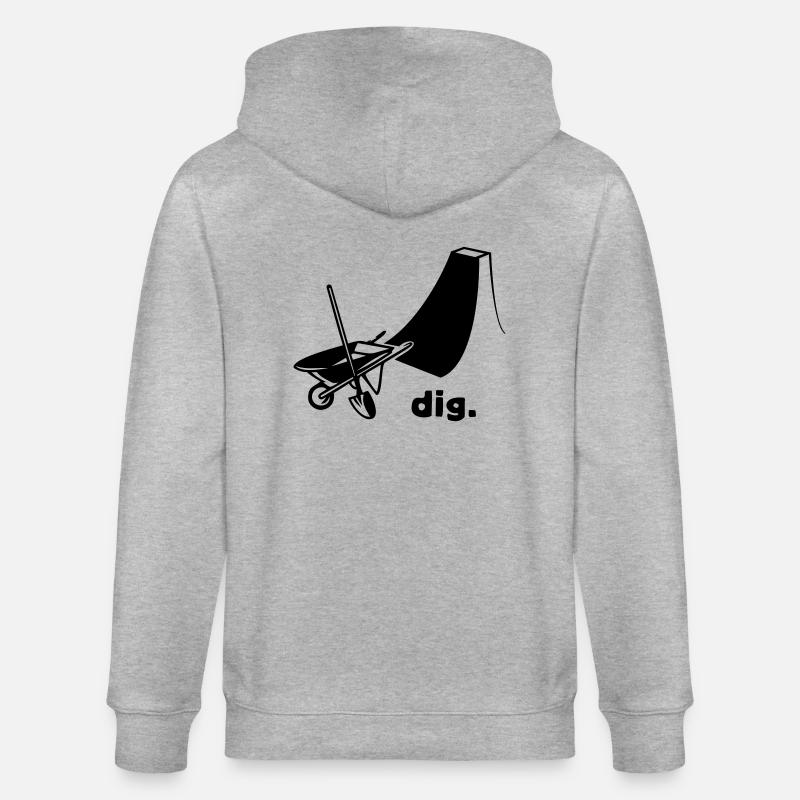 dig - Stanley/Stella Unisex Bio-Kapuzenjacke CULTIVATOR  - Grau meliert