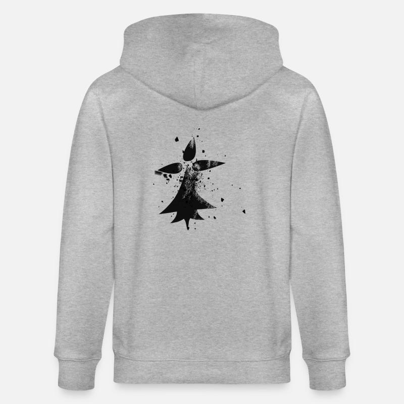 bzh hermine éclatée - Veste à capuche bio CULTIVATOR Stanley/Stella Unisexe - gris chiné