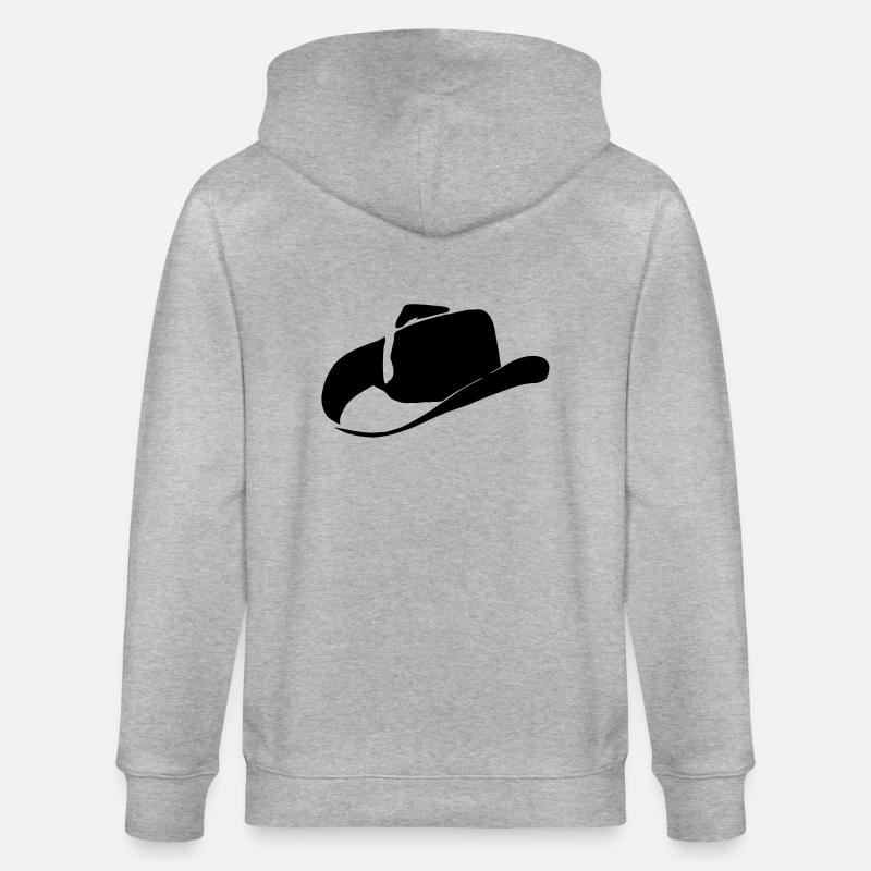 Chapeau de cowboy - Veste à capuche bio CULTIVATOR Stanley/Stella Unisexe - gris chiné