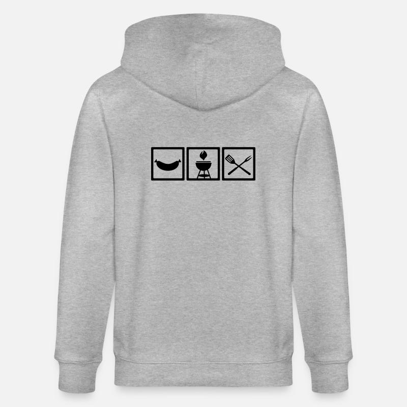 Grill - Stanley/Stella Unisex Bio-Kapuzenjacke CULTIVATOR  - Grau meliert
