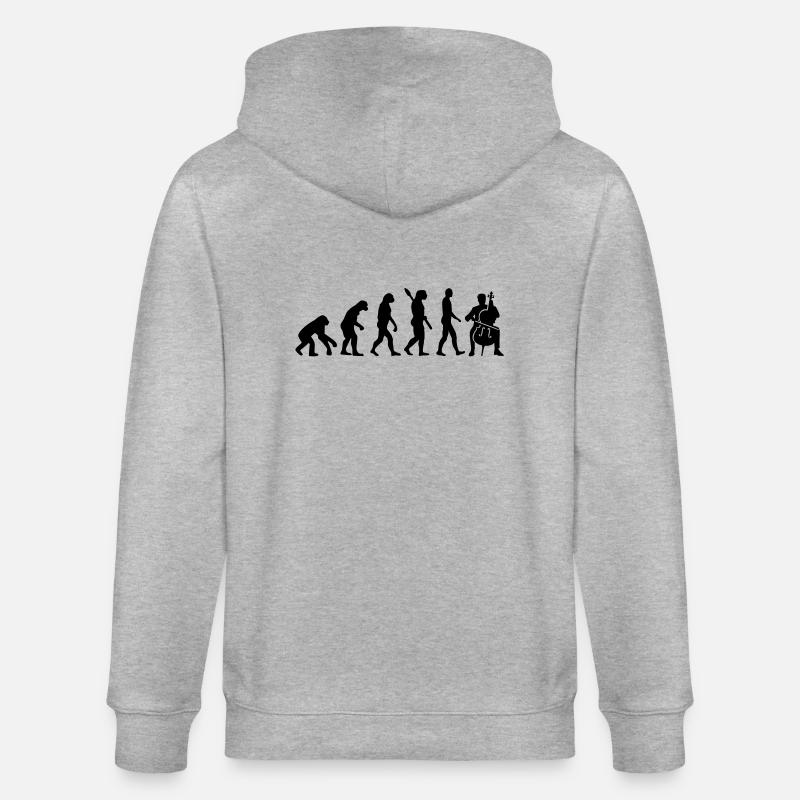Cello - Stanley/Stella Unisex Bio-Kapuzenjacke CULTIVATOR  - Grau meliert