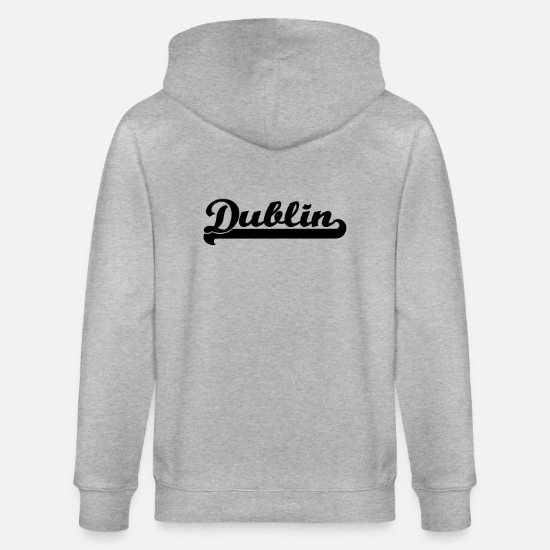 écrit dublin - Veste à capuche bio CULTIVATOR Stanley/Stella Unisexe - gris chiné