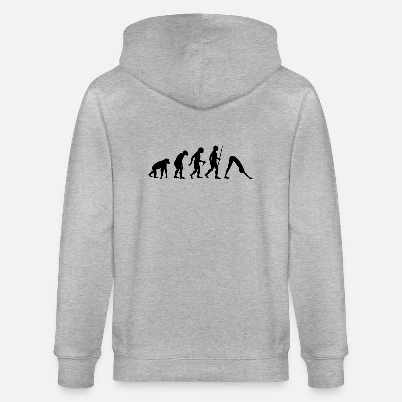 Evolution - Yoga - Stanley/Stella Unisex Bio-Kapuzenjacke CULTIVATOR  - Grau meliert