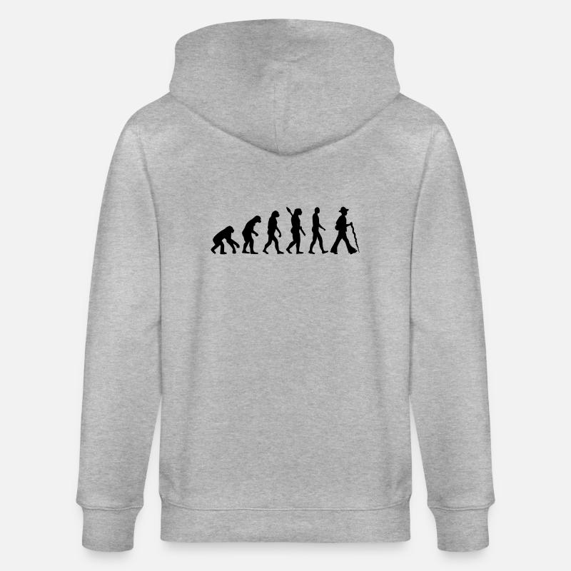 Évolution Charpentier - Veste à capuche bio CULTIVATOR Stanley/Stella Unisexe - gris chiné