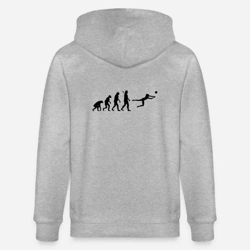 Evolution Beachvolleyball - Stanley/Stella Unisex Bio-Kapuzenjacke CULTIVATOR  - Grau meliert