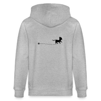 kitten - Stanley/Stella CULTIVATOR  Unisex Organic Hooded Jacket - heather grey - Back - Luana (180cm)