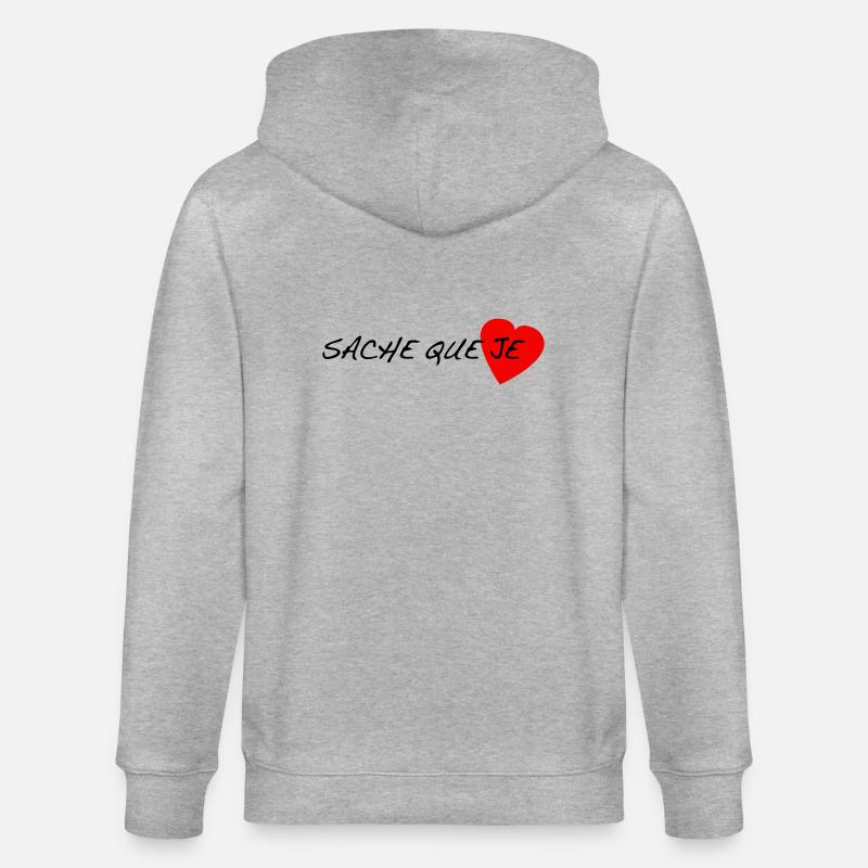sache_que_je - Veste à capuche bio CULTIVATOR Stanley/Stella Unisexe - gris chiné