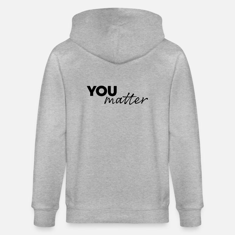 Vous comptez - Veste à capuche bio CULTIVATOR Stanley/Stella Unisexe - gris chiné