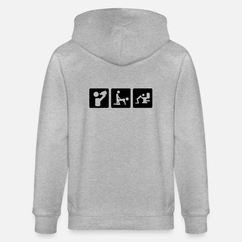party - Stanley/Stella Unisex Bio-Kapuzenjacke CULTIVATOR  - Grau meliert