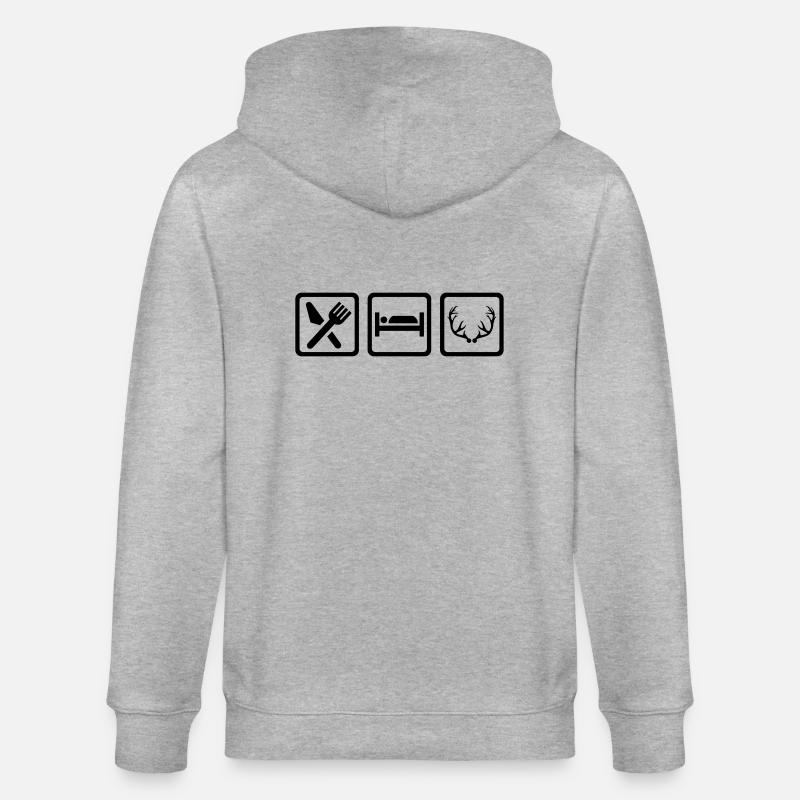 Jäger - Stanley/Stella Unisex Bio-Kapuzenjacke CULTIVATOR  - Grau meliert