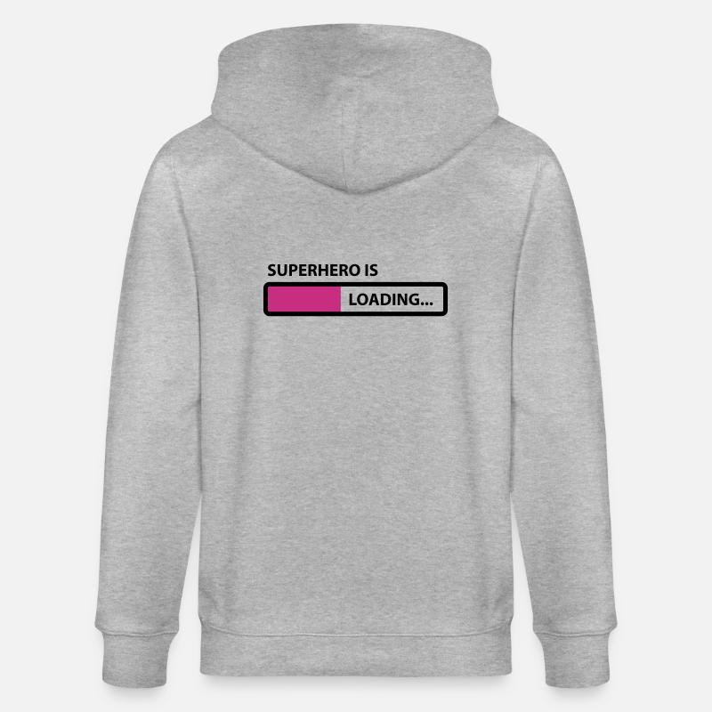 superhero is loading - Stanley/Stella Unisex Bio-Kapuzenjacke CULTIVATOR  - Grau meliert