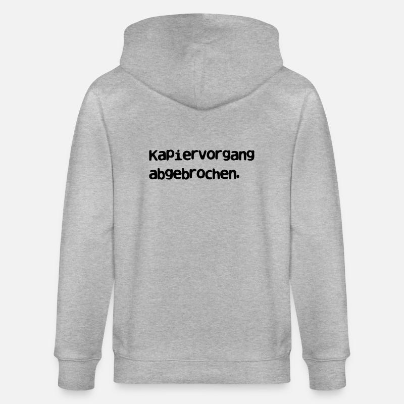 Kapiervorgang abgebrochen_v2 - Stanley/Stella Unisex Bio-Kapuzenjacke CULTIVATOR  - Grau meliert