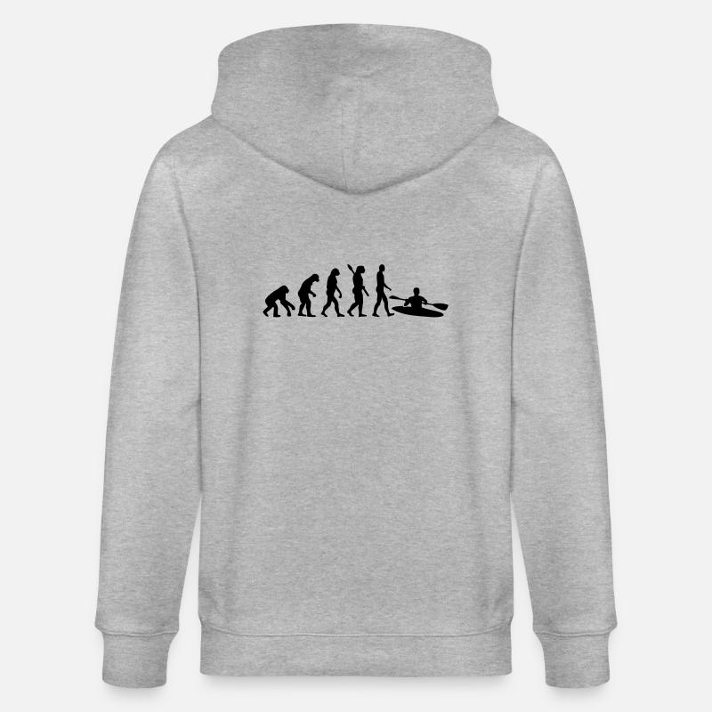 Évolution Kayak - Veste à capuche bio CULTIVATOR Stanley/Stella Unisexe - gris chiné
