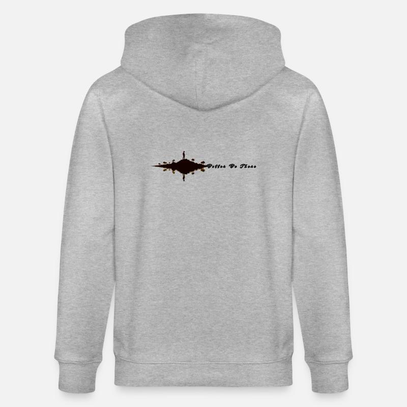 Besser dort sein - Stanley/Stella Unisex Bio-Kapuzenjacke CULTIVATOR - Grau meliert