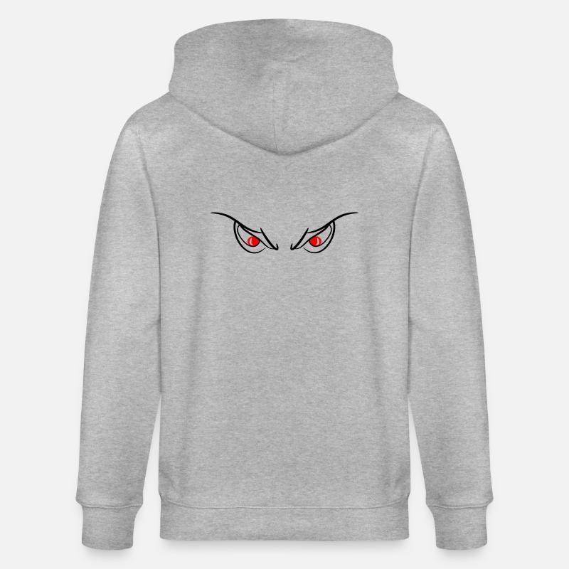 Yeux diable mal vue 2c - Veste à capuche bio CULTIVATOR Stanley/Stella Unisexe - gris chiné