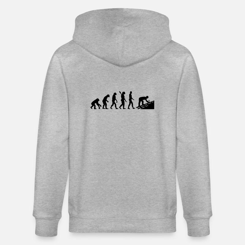 Dachdecker - Stanley/Stella Unisex Bio-Kapuzenjacke CULTIVATOR  - Grau meliert