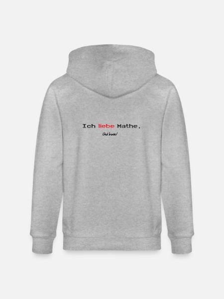 Mathe Ironie Shirt - Stanley/Stella Unisex Bio-Kapuzenjacke CULTIVATOR  - Grau meliert