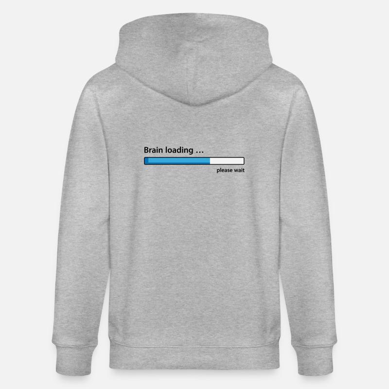 Brain loading please wait - Stanley/Stella Unisex Bio-Kapuzenjacke CULTIVATOR  - Grau meliert