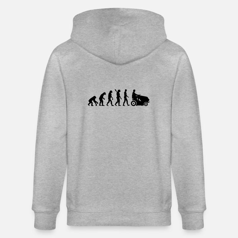 Evolution Rasenmäher - Stanley/Stella Unisex Bio-Kapuzenjacke CULTIVATOR  - Grau meliert